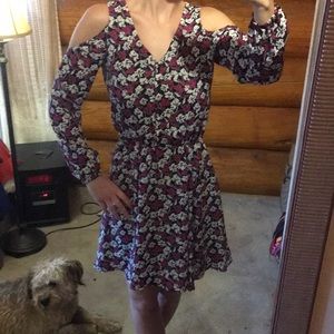 Banana Republic Floral Long Sleeve Dress